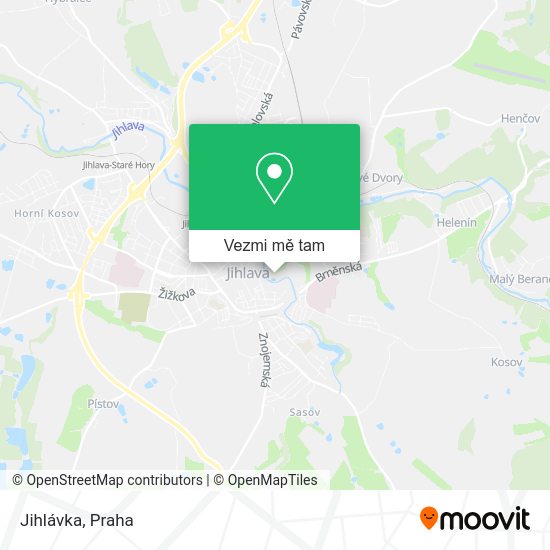 Jihlávka mapa
