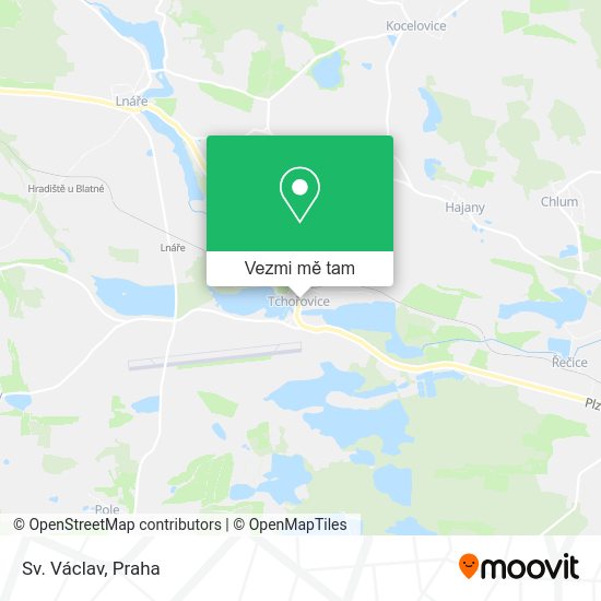 Sv. Václav mapa