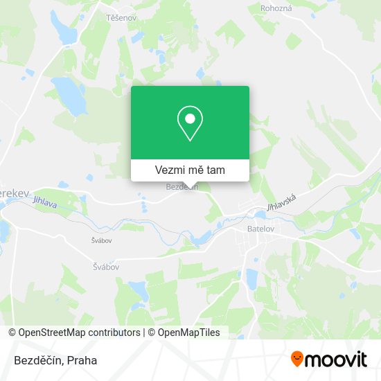Bezděčín mapa