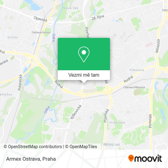 Armex Ostrava mapa