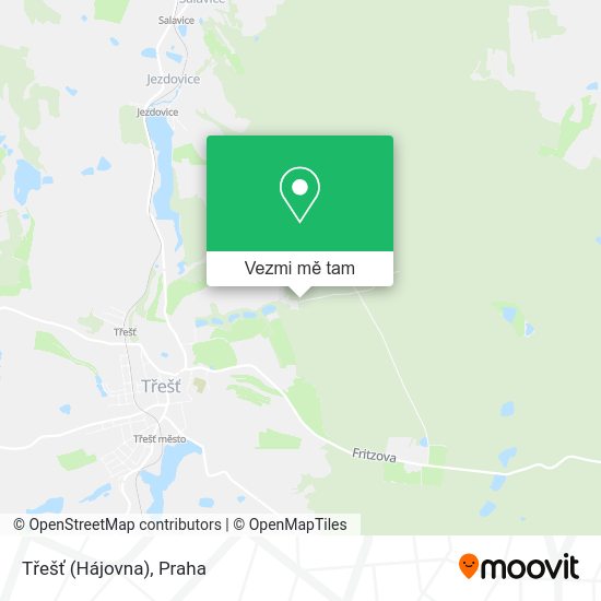 Třešť (Hájovna) mapa