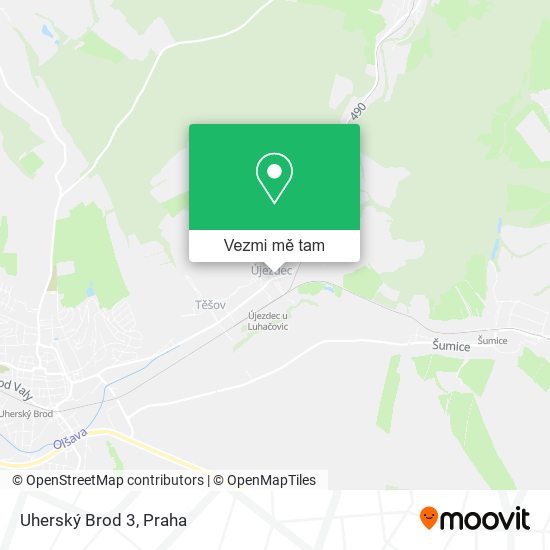 Uherský Brod 3 mapa