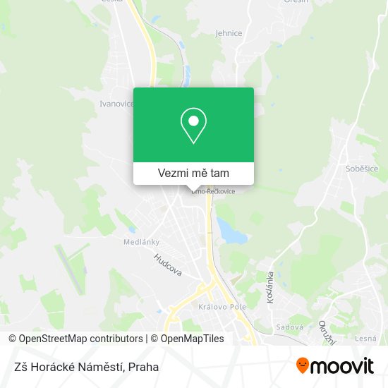 Zš Horácké Náměstí mapa