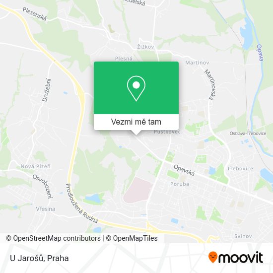 U Jarošů mapa