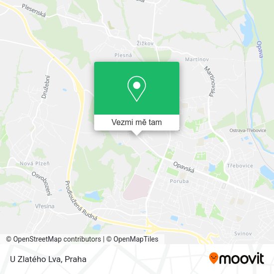 U Zlatého Lva mapa
