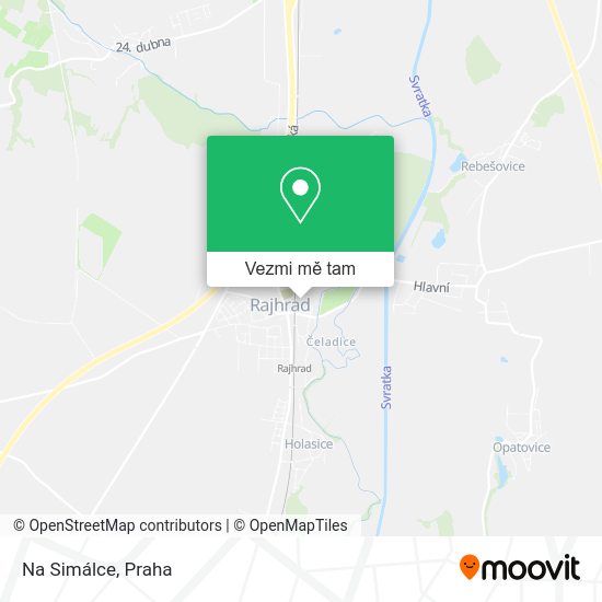 Na Simálce mapa