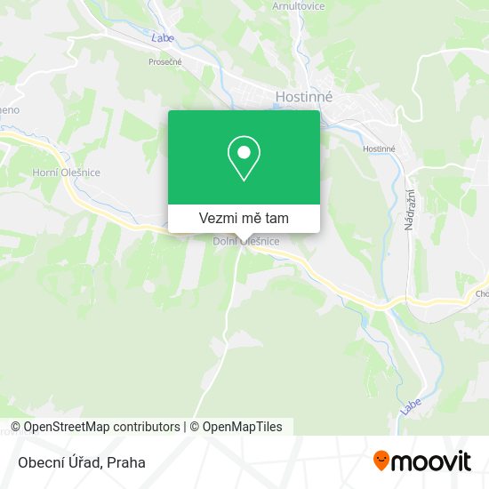 Obecní Úřad mapa