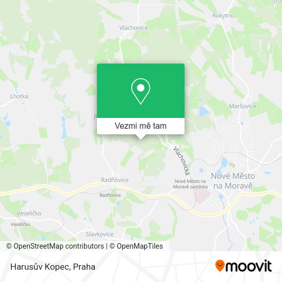 Harusův Kopec mapa