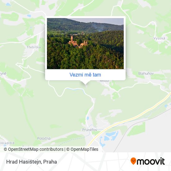 Hrad Hasištejn mapa