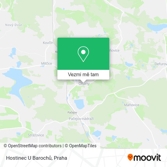 Hostinec U Barochů mapa