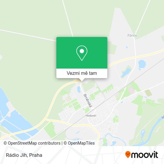 Rádio Jih mapa