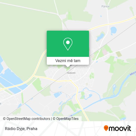 Rádio Dyje mapa