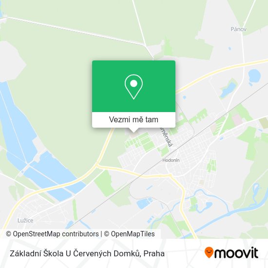 Základní Škola U Červených Domků mapa