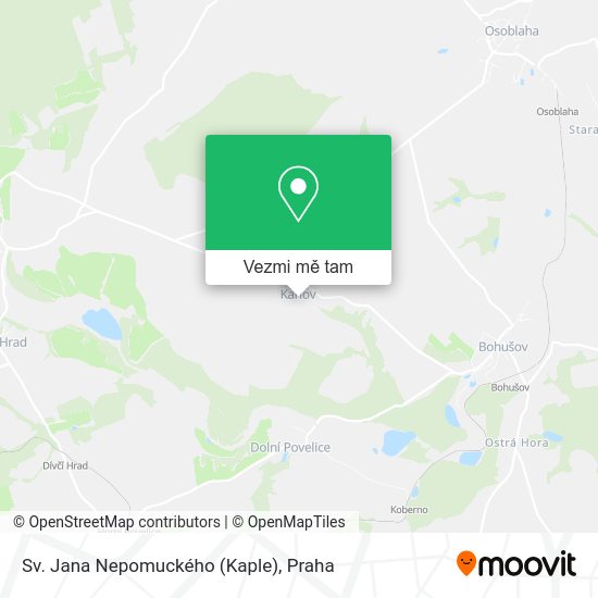 Sv. Jana Nepomuckého (Kaple) mapa