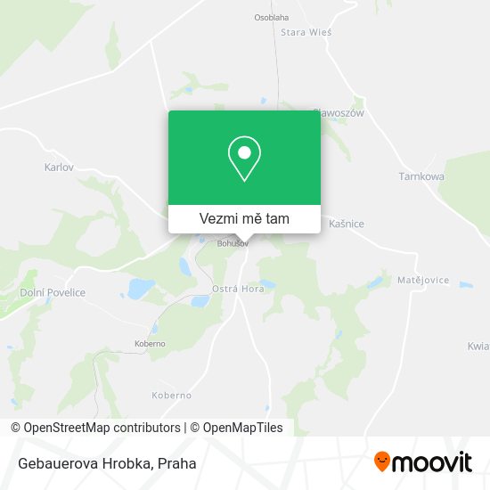 Gebauerova Hrobka mapa