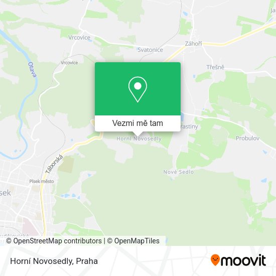 Horní Novosedly mapa