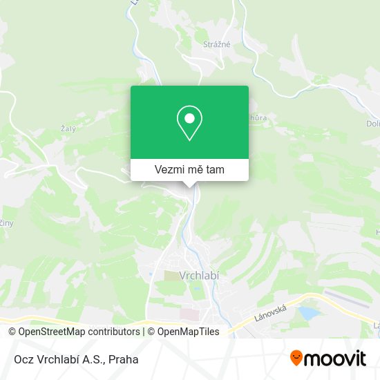 Ocz Vrchlabí A.S. mapa