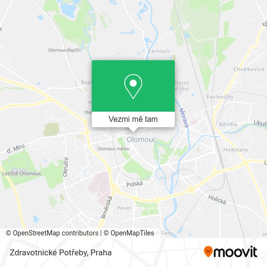 Zdravotnické Potřeby mapa