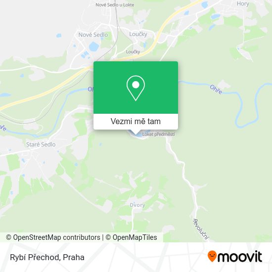 Rybí Přechod mapa