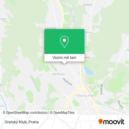 Orelský Klub mapa
