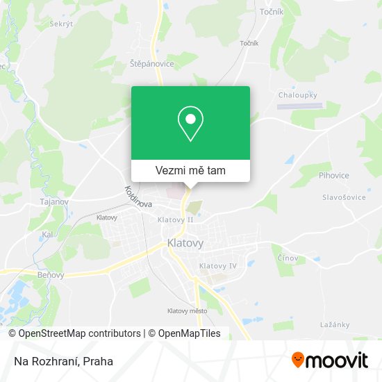 Na Rozhraní mapa