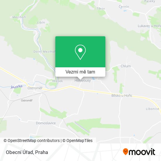 Obecní Úřad mapa