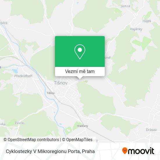 Cyklostezky V Mikroregionu Porta mapa