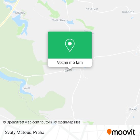 Svatý Matouš mapa