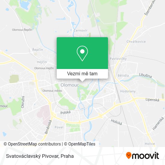 Svatováclavský Pivovar mapa