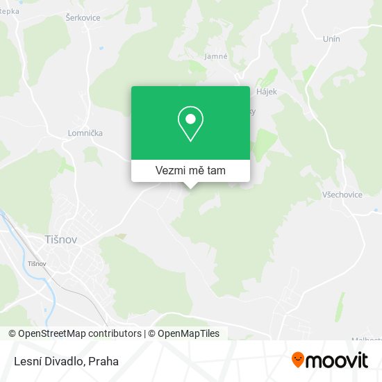 Lesní Divadlo mapa