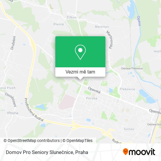 Domov Pro Seniory Slunečnice mapa