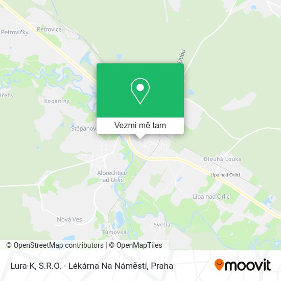 Lura-K, S.R.O. - Lékárna Na Náměstí mapa