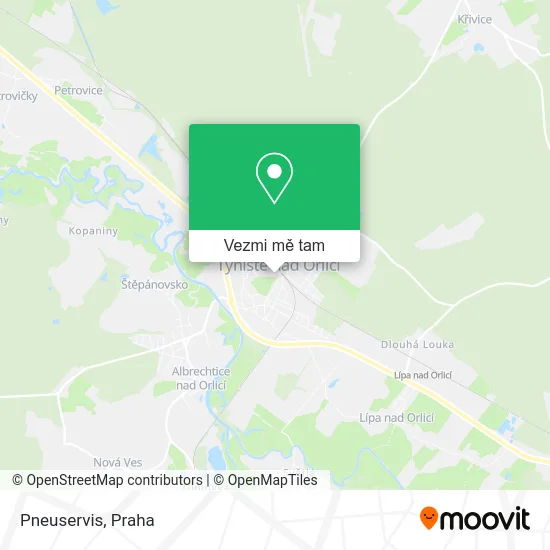 Pneuservis mapa