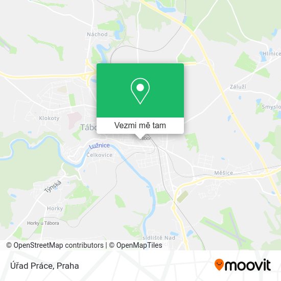 Úřad Práce mapa