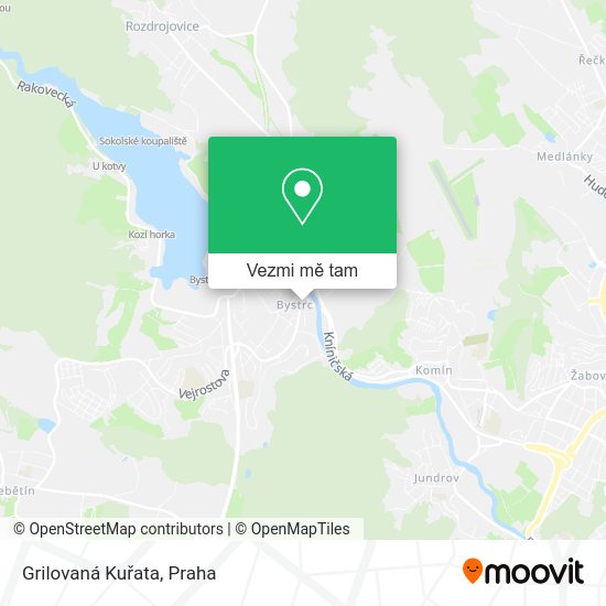 Grilovaná Kuřata mapa