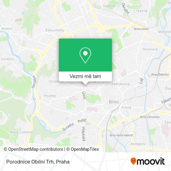 Porodnice Obilní Trh mapa