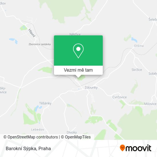 Barokní Sýpka mapa