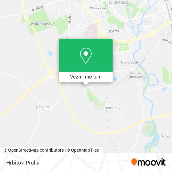 Hřbitov mapa