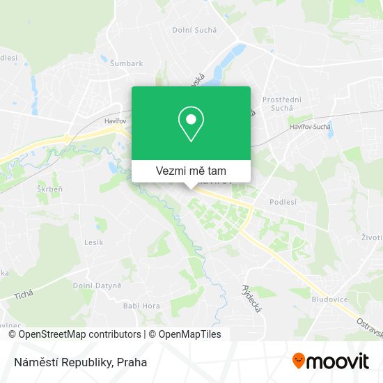 Náměstí Republiky mapa