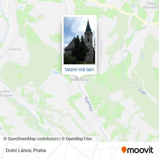 Dolní Lánov mapa