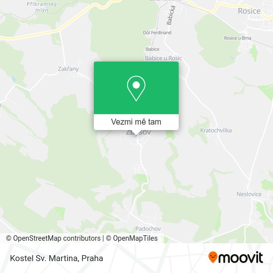 Kostel Sv. Martina mapa