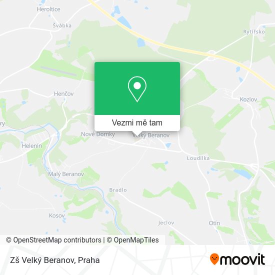 Zš Velký Beranov mapa