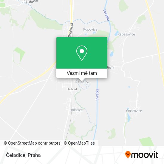 Čeladice mapa