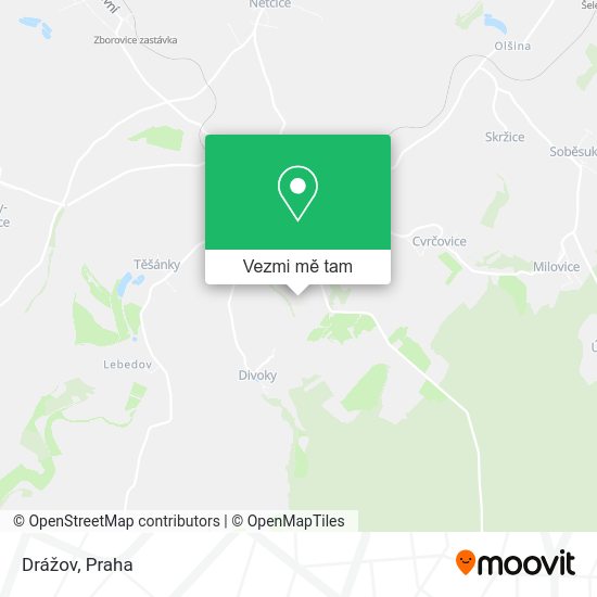 Drážov mapa