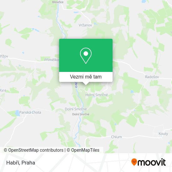Habří mapa