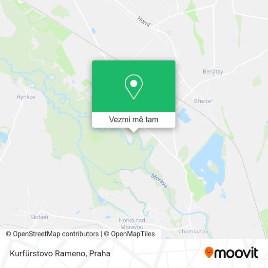 Kurfürstovo Rameno mapa