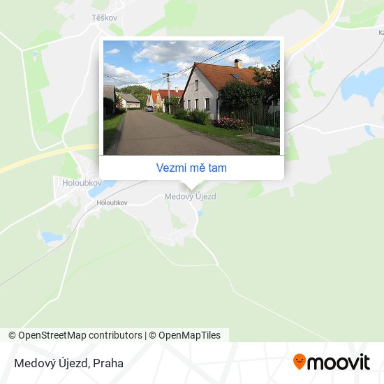 Medový Újezd mapa