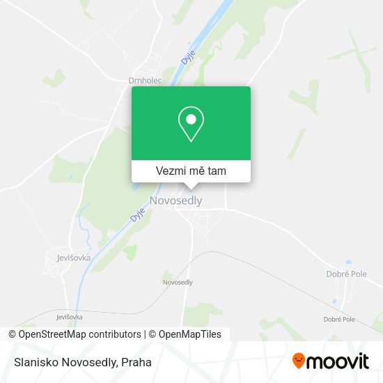 Slanisko Novosedly mapa