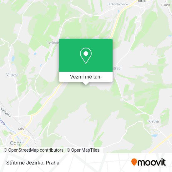Stříbrné Jezírko mapa