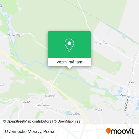 U Zámecké Moravy mapa
